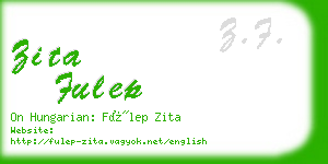 zita fulep business card